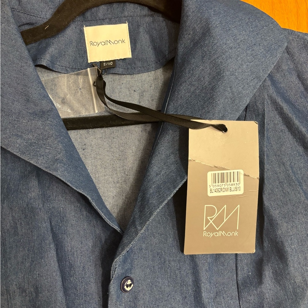 50’s style Denim Anchor Button Top - Picture 3 of 5